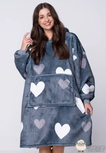 Kocobluza Mystersheep Serca Grafitowa
