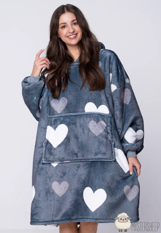 Kocobluza Mystersheep Serca Grafitowa Front